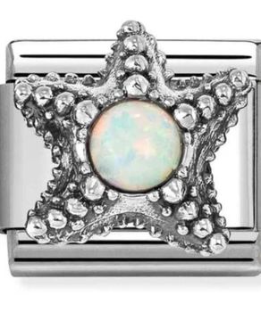 Charms NOMINATION Rozgwiazda z białym opalem Silver 925.jpg